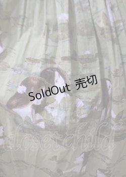 画像4: WONDERFUL WORLD / 睡蓮と少女ワンピース  グリーン Y-25-07-11-123-LO-OP-SZ-ZY