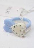 MILK / ツインハートリング  アイボリー×サックス Y-25-07-11-002-ML-AC-SZ-ZI