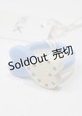 MILK / ツインハートリング  アイボリー×サックス Y-25-07-11-002-ML-AC-SZ-ZI