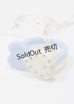画像1: MILK / ツインハートリング  アイボリー×サックス Y-25-07-11-002-ML-AC-SZ-ZI