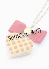 Q-pot. / バターミルクワッフルネックレス  アカ Y-25-07-11-018-QP-AC-AS-ZY