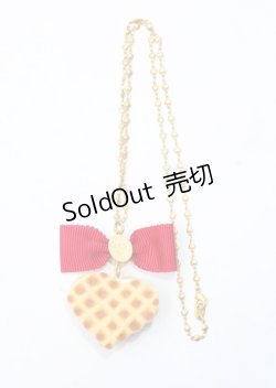 画像3: Q-pot. / バターミルクワッフルネックレス  アカ Y-25-07-11-018-QP-AC-AS-ZY