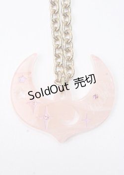 画像1: MILK / MOONネックレス  ピンク×ゴールド Y-25-07-11-019-ML-AC-SZ-ZI