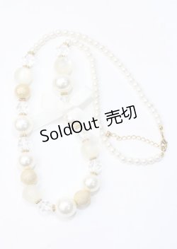 画像3: axes femme / パール連ネックレス  生成り Y-25-07-11-024-AX-AC-SZ-ZT168-F007