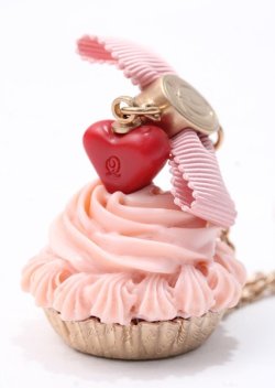 画像2: Q-pot. / ハートチョコレートカップケーキネックレス  ストロベリーチョコレート Y-25-07-11-026-QP-AC-SZ-ZY