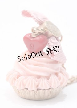 画像2: Q-pot. / ハートチョコレートカップケーキネックレス  ストロベリーチョコレート Y-25-07-11-026-QP-AC-SZ-ZY