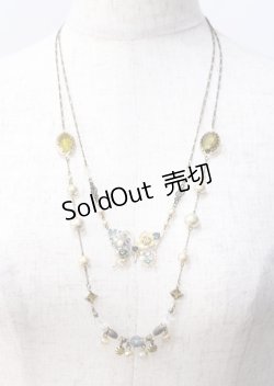 画像1: axes femme / 蝶モチーフ2連ネックレス  アンティークゴールド Y-25-07-11-034-AX-AC-SZ-ZY