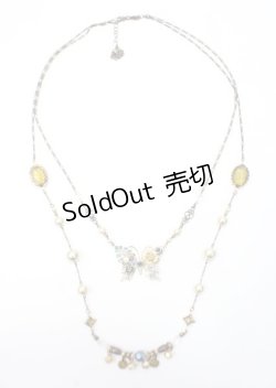 画像3: axes femme / 蝶モチーフ2連ネックレス  アンティークゴールド Y-25-07-11-034-AX-AC-SZ-ZY