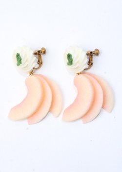 画像2: Q-pot. / ピーチホイップイヤリング   Y-25-07-11-039-QP-AC-SZ-ZY