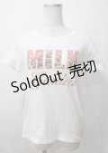 MILK / MILKガーデンTee  白 Y-25-07-12-035-ML-TO-SZ-ZT181