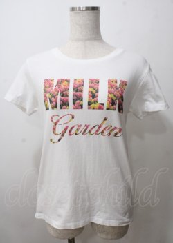 画像1: MILK / MILKガーデンTee  白 Y-25-07-12-035-ML-TO-SZ-ZY
