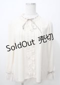 axes femme / はしごレース使いブラウス M 生成 Y-25-07-12-045-AX-BL-SZ-ZY