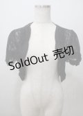 axes femme / レース半袖ボレロ M 黒 Y-25-07-12-051-AX-TO-SZ-ZY