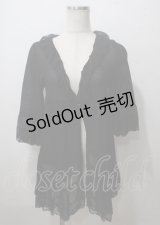 axes femme / イレヘムティアードカーデ M 黒 Y-25-07-12-052-AX-TO-SZ-ZY