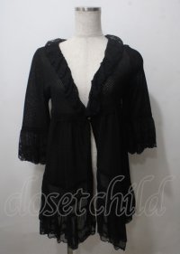 axes femme / イレヘムティアードカーデ M 黒 Y-25-07-12-052-AX-TO-SZ-ZY