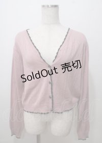 DearMyLove / ハート透かし柄カーディガン 3L ピンク Y-25-07-12-055-EL-TO-SZ-ZY