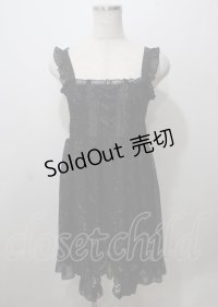 axes femme / 星座柄シフォン2WAYワンピース M 黒 Y-25-07-12-059-AX-OP-SZ-ZY