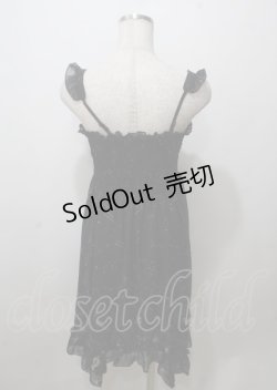 画像2: axes femme / 星座柄シフォン2WAYワンピース M 黒 Y-25-07-12-059-AX-OP-SZ-ZY