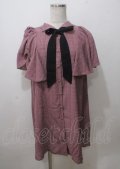 axes femme / シアーチェックケープ風ワンピース F ピンク Y-25-07-12-060-AX-OP-SZ-ZY