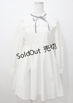 画像1: Ank Rouge / スクエアヨークワンピース  クリーム Y-25-07-12-062-CA-OP-SZ-ZT453