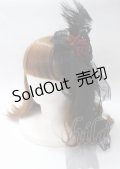 MorunxMuunaStoik / ヘッドドレスコサージュ  黒 Y-25-07-12-008-EL-AC-SZ-ZY