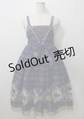 ALICE and the PIRATES / Mistical brilliance Jewelry〜秘められた宝石の行方〜柄ジャンパースカートI  紺 Y-25-07-12-067-PA-OP-AS-ZY
