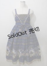 ALICE and the PIRATES / Mistical brilliance Jewelry〜秘められた宝石の行方〜柄ジャンパースカートI  紺 Y-25-07-12-067-PA-OP-AS-ZY