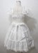 画像2: BABY,THE STARS SHINE BRIGHT / Innocent Ribbon Lace シャーリングジャンパースカート  白 Y-25-07-12-068-BA-OP-SZ-ZY (2)