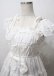 画像3: BABY,THE STARS SHINE BRIGHT / Innocent Ribbon Lace シャーリングジャンパースカート  白 Y-25-07-12-068-BA-OP-SZ-ZY (3)