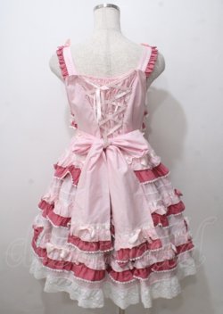 画像2: BABY,THE STARS SHINE BRIGHT / Bonbon Parfumジャンパースカート  ピンク Y-25-07-12-069-BA-OP-SZ-ZY