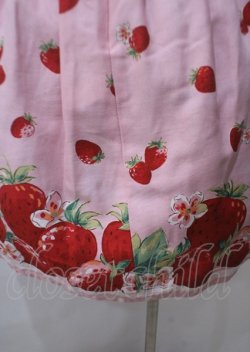 画像3: Shirley Temple / いちごプリント入りジャンパースカート 160 ピンク Y-25-07-12-074-ET-OP-SZ-ZY