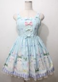 Angelic Pretty / マシュマロバニーリボンジャンパースカート  サックス Y-25-07-12-079-AP-OP-SZ-ZY