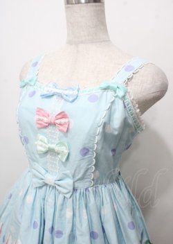 画像3: Angelic Pretty / マシュマロバニーリボンジャンパースカート  サックス Y-25-07-12-079-AP-OP-SZ-ZY