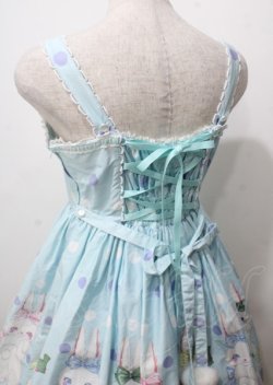 画像5: Angelic Pretty / マシュマロバニーリボンジャンパースカート  サックス Y-25-07-12-079-AP-OP-SZ-ZY