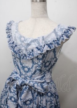 画像3: berry&wood / Hoshibako Works×berry&wood 紫陽花の咲く頃襟付きジャンパースカート M ブルー Y-25-07-12-082-LO-OP-SZ-ZY