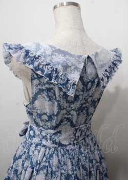 画像5: berry&wood / Hoshibako Works×berry&wood 紫陽花の咲く頃襟付きジャンパースカート M ブルー Y-25-07-12-082-LO-OP-SZ-ZY