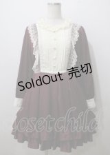 Pina sweetcollection / ローズジャガードワンピース  ボルドー Y-25-07-12-083-LO-OP-SZ-ZY