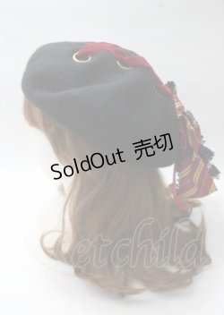 画像3: ATELIER PIERROT / ハリー・ポッター リボンブローチ付きレースアップベレー帽  グリフィンドール Y-25-07-12-010-EL-AC-SZ-ZY