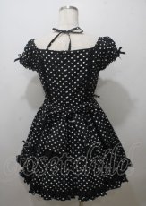 画像2: Angelic Pretty / クロスレースドットワンピース  黒 Y-25-07-12-084-AP-OP-SZ-ZY (2)