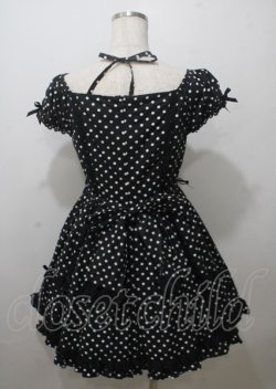 画像2: Angelic Pretty / クロスレースドットワンピース  黒 Y-25-07-12-084-AP-OP-SZ-ZY