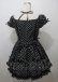 画像2: Angelic Pretty / クロスレースドットワンピース  黒 Y-25-07-12-084-AP-OP-SZ-ZY (2)
