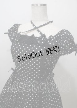 画像3: Angelic Pretty / クロスレースドットワンピース  黒 Y-25-07-12-084-AP-OP-SZ-ZY