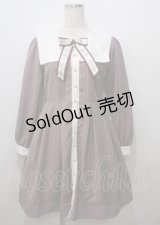 Amavel / スクエアセーラーストライプワンピース F ピンク Y-25-07-12-085-CA-OP-SZ-ZY