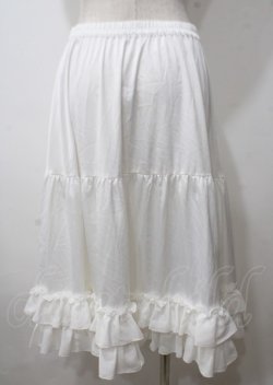 画像2: axes femme kawaii / ミディフリルペチスカート M 白 Y-25-07-12-089-AX-SK-SZ-ZY
