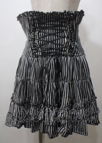 ATELIER PIERROT / ミニコルセットスカート  黒 Y-25-07-12-092-EL-SK-SZ-ZY
