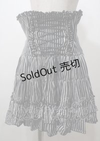 ATELIER PIERROT / ミニコルセットスカート  黒 Y-25-07-12-092-EL-SK-SZ-ZY