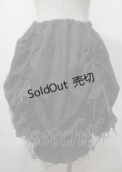 画像2: ATELIER PIERROT / Decay Gauze Skirt  グレー Y-25-07-12-094-EL-SK-SZ-ZY