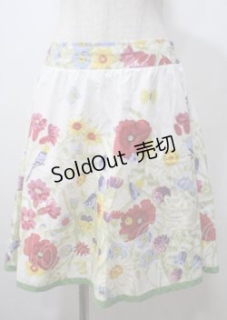 画像1: Jane Marple / Straycat's Gardenのフラッフィースカート M オフホワイト Y-25-07-12-099-JM-SK-SZ-ZY