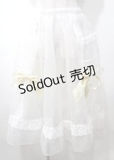 BABY,THE STARS SHINE BRIGHT / はるちゃんのふわふわオーガンジーオーバースカート  イエロー Y-25-07-12-100-BA-SK-SZ-ZY