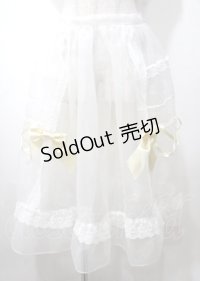BABY,THE STARS SHINE BRIGHT / はるちゃんのふわふわオーガンジーオーバースカート  イエロー Y-25-07-12-100-BA-SK-SZ-ZY